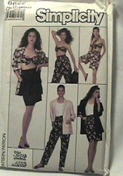 8622 EZ BRA TOP,PANTS,SHORTS,SKIRT,JACKET PATTERN 10-14